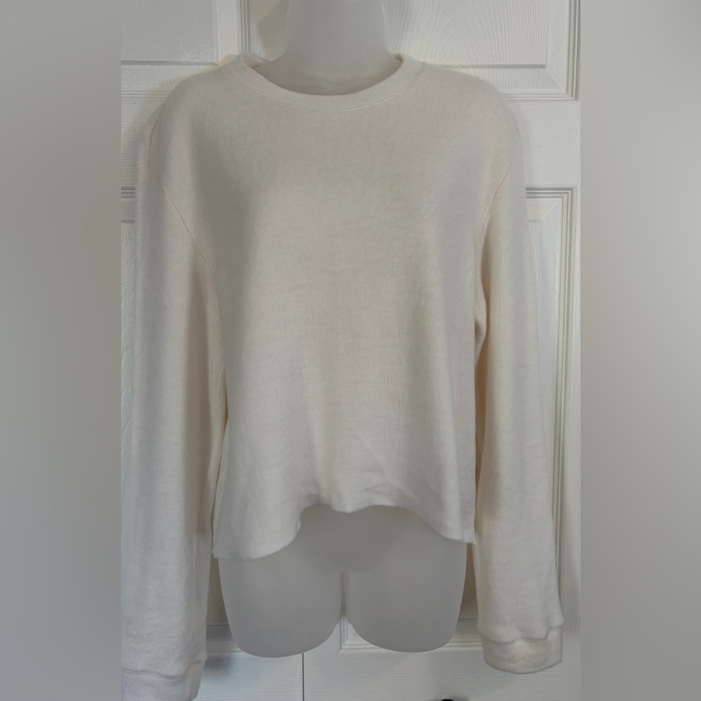 RtA Sweater Ivory Crew Neck Sweater Wool Blend Size Medium